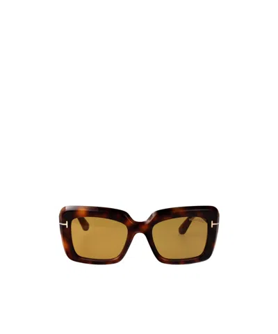 TOM FORD TOM FORD EYEWEAR LEILA SQUARE-FRAME SUNGLASSES