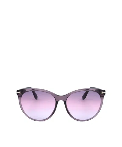 Tom Ford Geometric Sunglasses In Blue