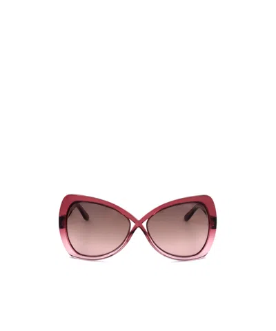 Tom Ford Geometric Sunglasses In Pink