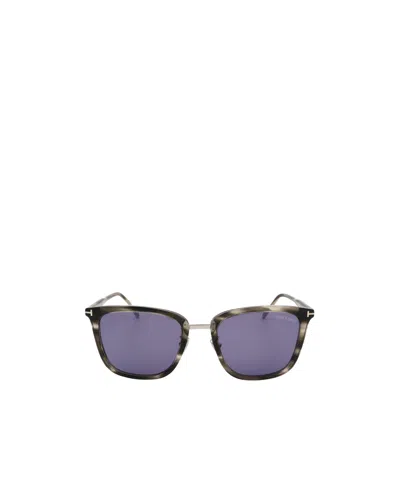 Tom Ford Geometric Sunglasses In Blue