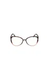 Tom Ford Geometrically Framed Flat Mirror In Vintage Rose Havana To Pink
