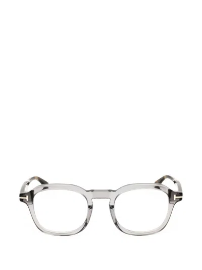 Tom Ford Geometric-frame Glasses In Gray