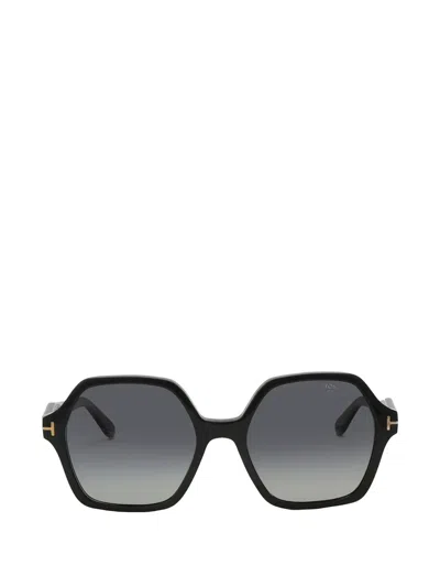 Tom Ford Geometric-frame Sunglasses In Black