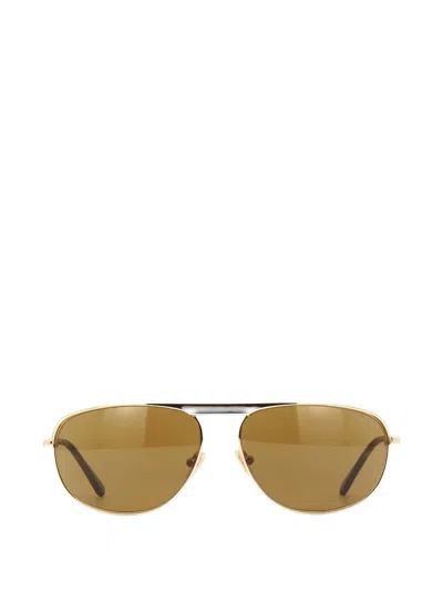 Tom Ford Geometric-frame Sunglasses In Gold