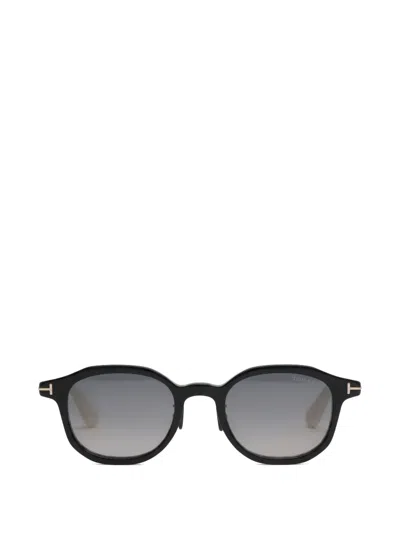 Tom Ford Geometric-frame Sunglasses In Black