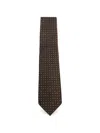 Tom Ford Silk Tie Slim Width Pointed Tip Patterned In Multi