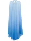 Tom Ford Georgette Maxi Dress In Blue