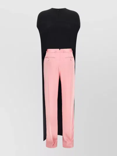 Tom Ford Georgette Tailored Jumpsuit Belt Loops Pockets In Multi