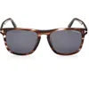 Tom Ford Gerard 56mm Square Sunglasses In Havana/other/smoke
