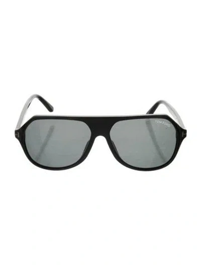 Pre-owned Tom Ford Gerrard Shield Sunglasses In Black