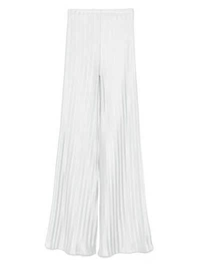 Tom Ford Knitted Palazzo Pants In Grey
