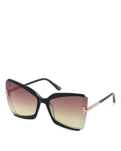 Tom Ford Gia Butterfly Sunglasses, 63mm In Pink