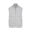 Tom Ford Quilted Ribbed Collar Side Pockets Jacket In Gray