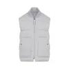 Tom Ford Quilted Ribbed Collar Side Pockets Jacket In Gray