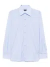 Tom Ford Gingham Shirt In Blue