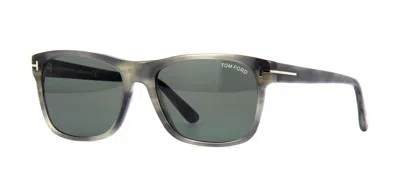 Pre-owned Tom Ford Giulio Ft 0698 Grey Havana/grey (47n) Sunglasses In Gray