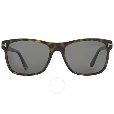 TOM FORD TOM FORD GIULIO POLARIZED SMOKE SQUARE MEN'S SUNGLASSES FT0698 52D 59