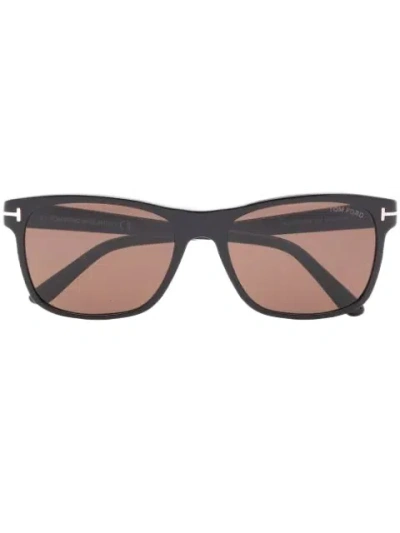 Tom Ford Giulio Rectangle-frame Sunglasses In Nude
