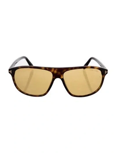 Pre-owned Tom Ford Giulio Square Sunglasses In Brown