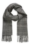 Tom Ford Glen Plaid Cashmere Scarf In Ig690 Charcoal