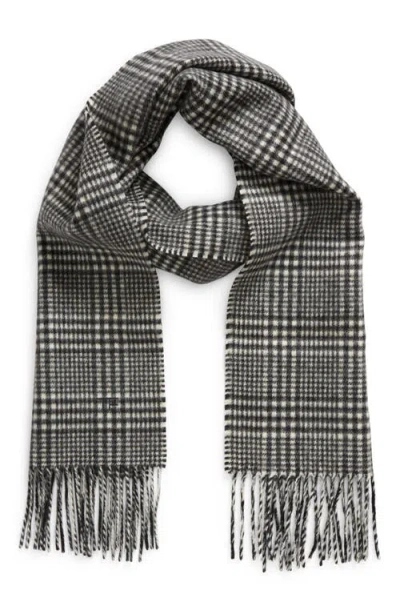 Tom Ford Glen Plaid Cashmere Scarf In Ig690 Charcoal