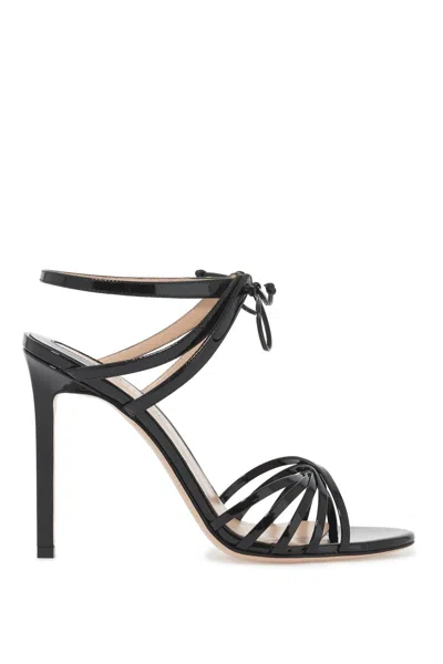 Tom Ford 105mm Angelica Patent Leather Sandals In Black