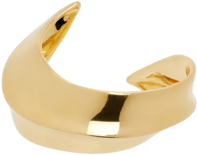 Tom Ford Gold Brass Franca Cuff Bracelet In 1y049 Vintage Gold