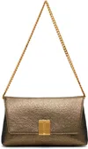 Tom Ford Gold Hammered-effect Fabric Nobile Mini Bag In Gold