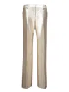 Tom Ford Low-waist Metallic Trousers With Lurex Finish In Metallic
