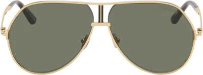 Tom Ford Gold Rickie-02 Sunglasses