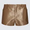 TOM FORD COTTON BLEND LUSTROUS DUCHESSE SHORTS