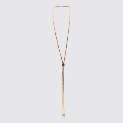 Tom Ford Logo-pendant Necklace In Gold