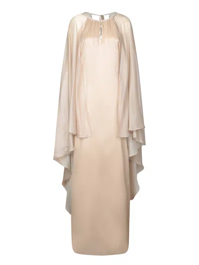 Tom Ford Gold Wet Caftan Dress In Metallic