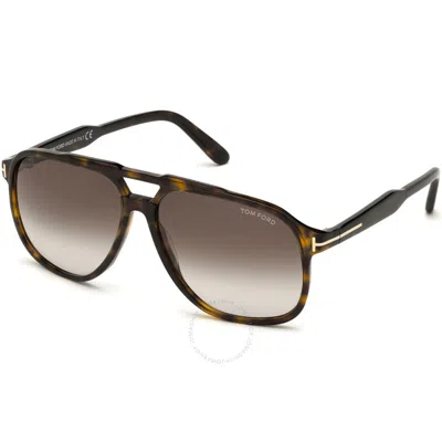 Tom Ford Raoul M Ft0753 52k Navigator Sunglasses In Dark Havana