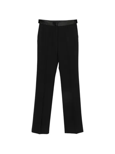 Tom Ford Grain De Poudre-texture Tailored Trousers In Purple