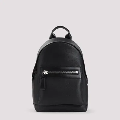 Tom Ford Grain Leather Buckley Backpack In Black