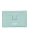 Tom Ford Slim Leather Cardholder Wallet With Compact Design In Blue