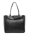 Tom Ford Grain Leather Medium Tote In Black