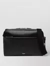 Tom Ford Grain Leather Messenger Bag Adjustable Strap In Black