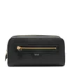 Tom Ford Grain Leather Smart Wash Bag In Black