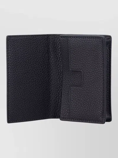 Tom Ford Grain Leather T Line Business Card Holder