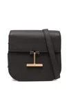 Tom Ford Mini Tara Grained Leather Crossbody Bag In Black