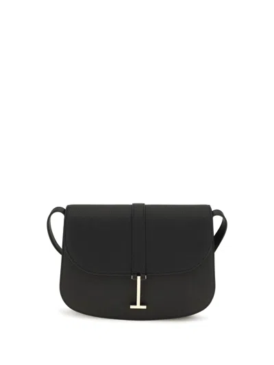 Tom Ford Grained Calf Leather Crossbody Bag In Black