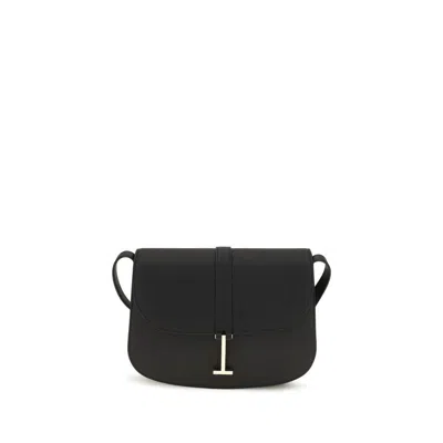 Tom Ford Grained Calf Leather Shoulder Bag  Black