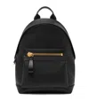 Tom Ford Grained Leather Buckley Backpack In Black