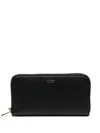 Tom Ford Grained-leather Logo-print Wallet In Black