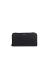 Tom Ford Grained-leather Logo-print Wallet In Black