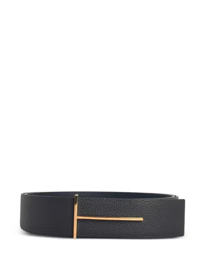 TOM FORD TOM FORD GRAINED LEATHER SLIM T REVERSIBLE BELT ACCESSORIES