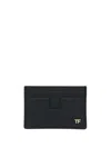 Tom Ford Grained Leather Small Classic Card Holder Accessories In Black