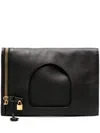 Tom Ford Grained-leather Tote Bag In Black